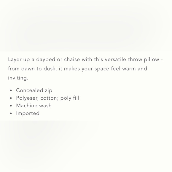 NWOT Anthropologie Carey Pillow Case - Picture 6 of 6